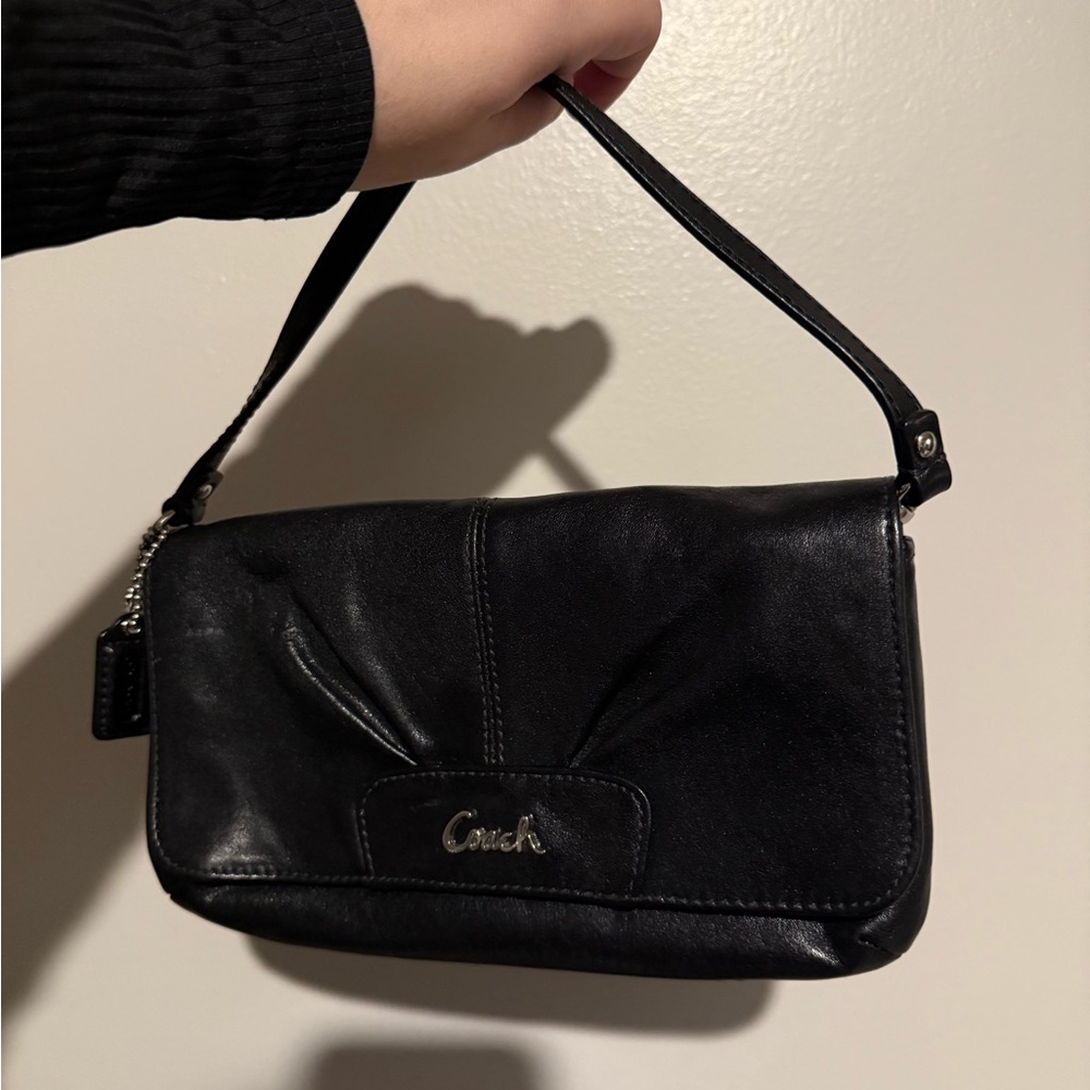 Coach Black Leather Clutch